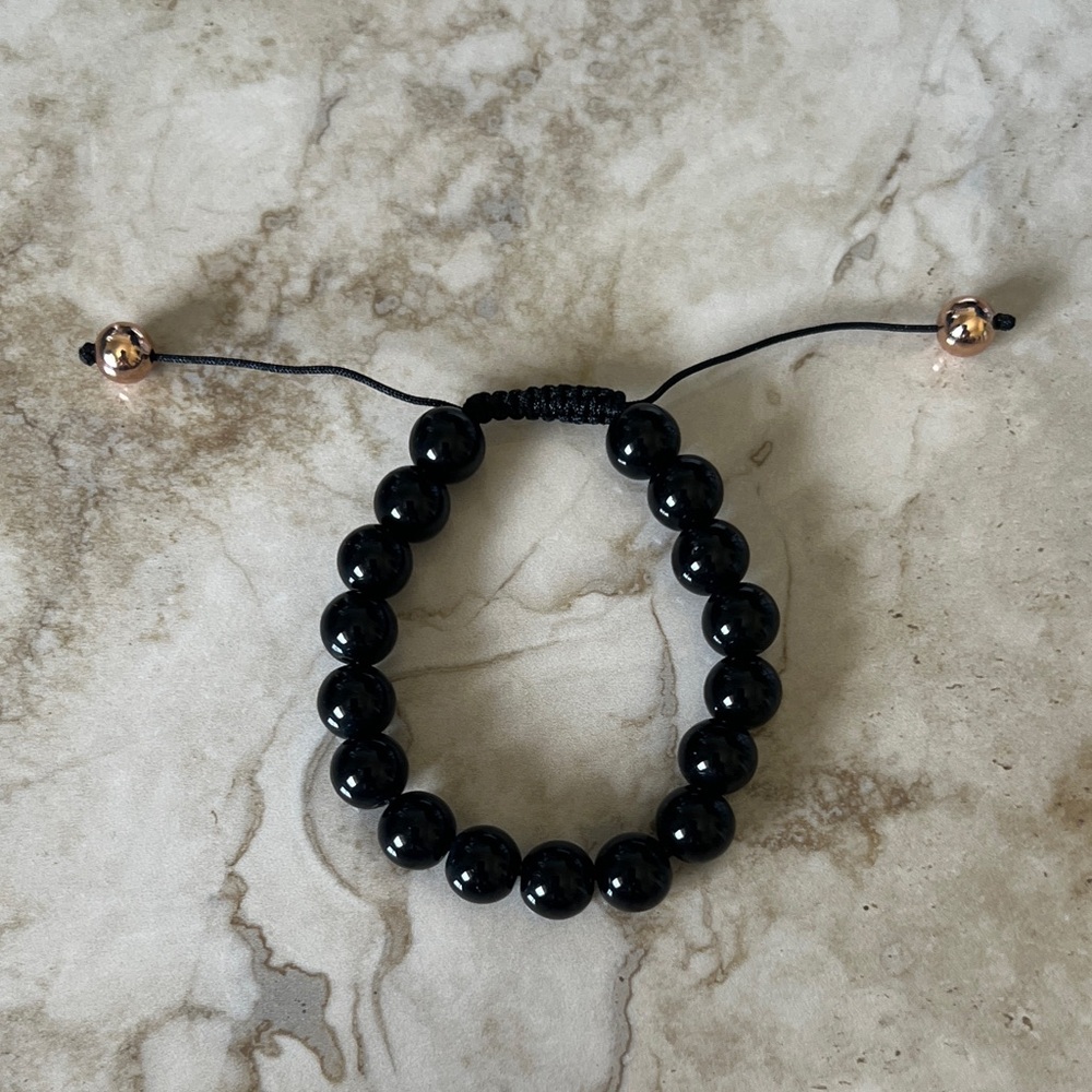 Black Obsidian Adjustable Bracelet